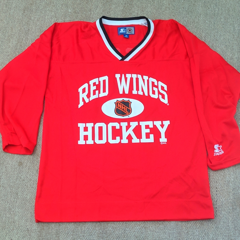 Vintage Starter Chris Osgood Detroit Red Wings practice jersey
